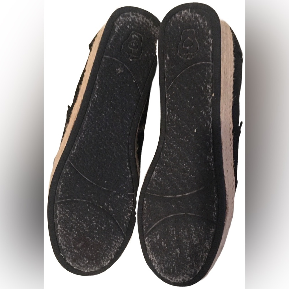 BOBS wedge canvas Skechers Black 7 - Picture 8 of 10
